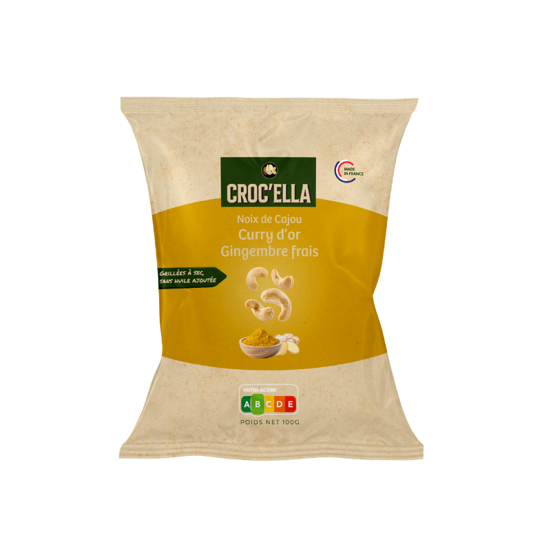 noix de cajou curry d'or et gingembre frais